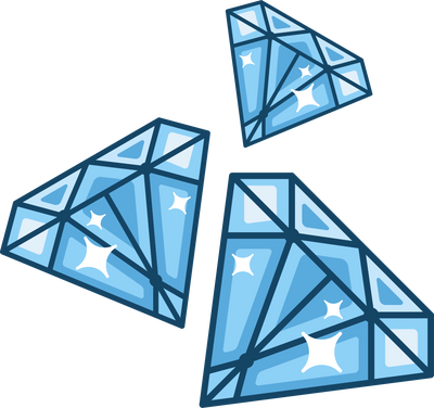 Diamond Gemstones Illustration